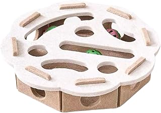 Jouet Interactif Pour Taquiner Les Chats, Labyrinthe Éducatif En Feutre, Boules Cloche D
