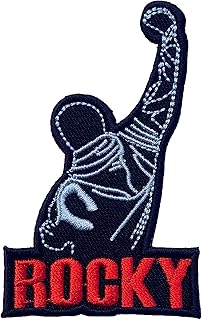 Rocky Logo Embroidered Iron on Patch / Rare Italian Stallion Collectible Badge! Y