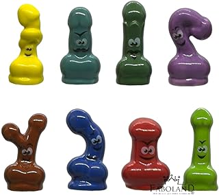 Zizis Fun - série de 8 Figurines en céramique Coquines et Humoristiques, DV2769Z