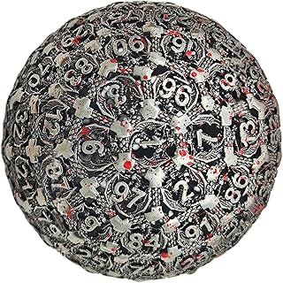 Cube polyédrique - Cube à Cent Visages, Boule en métal Massif, Motif de Chiffres complexes, artefact de Collection décoratif, Conception de gravée Stable | pour Tableau